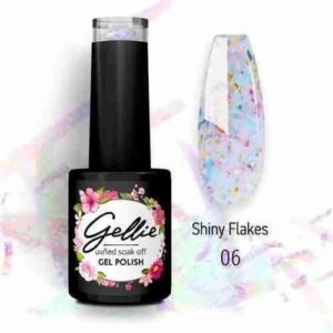 Ημιμόνιμο Βερνίκι Gellie Shiny Flakes 6 - Image 1