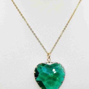 EMERALD HEART NECKLACE - Image 1