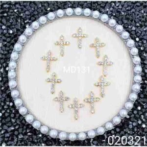 Nail Jewellery Cross with Strass - Image 1