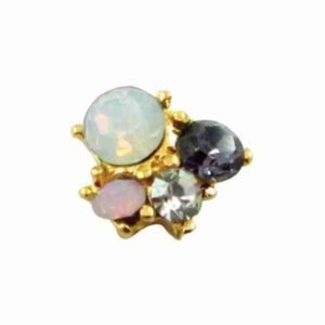 METALLIC NAIL DECORATIVE WITH RHINESTONES - Image 1