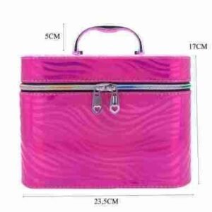 PINK ANIMAL PRINT ORGANIZER WITH ZIPPER - Image 3
