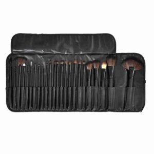 SET OF 24 BLACK MAKE-UP BRUSHES IN A BOX - Image 1