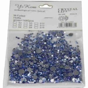 Μπλε στρας νυχιών τύπου Swarovski - Image 1