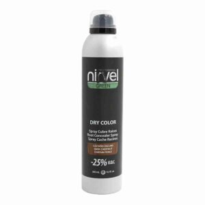 HAIR COLOR SPRAY NIRVEL DARK BROWN (300ML) - Image 1