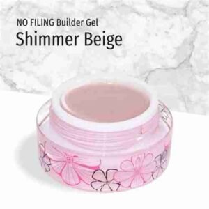 JK No Filing Builder Gel - Shimmer Beige - Image 1